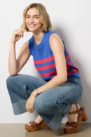 Irovytee Open-Knit Cotton Sweater Tank