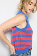 Irovytee Open-Knit Cotton Sweater Tank