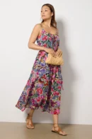 Alexa Floral Belted Midi Dress