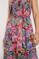 Alexa Floral Belted Midi Dress