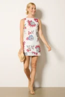 Provence Floral Back-Tie Mini Dress