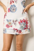 Provence Floral Back-Tie Mini Dress